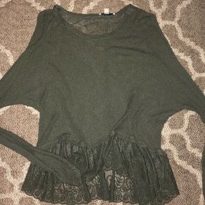 Green American eagle sweater